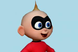 Jack Jack disney, cartoon-character, character, cartoon, toony, baby, male, people